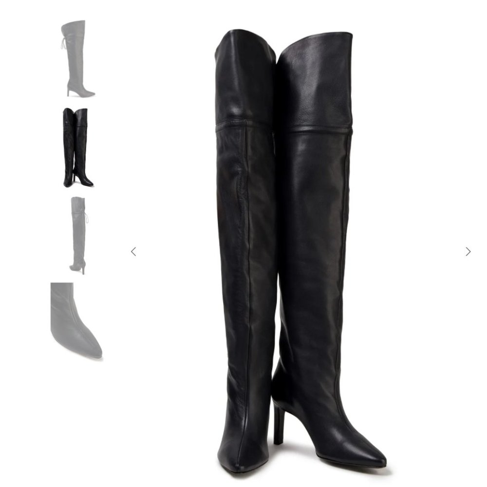 ZIMMERMANN Black Leather over-the-knee Boots Size 41